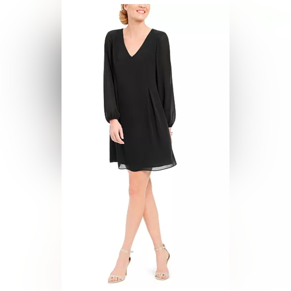 Nwt INC International Concepts Back Bow  V-Neck Dress Size Med